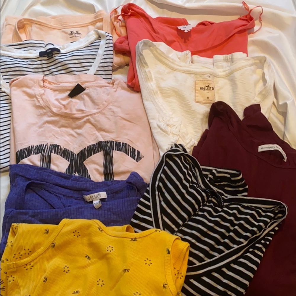 Mixed Lot Of T-Shirts and Tank Tops